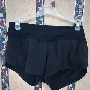 black lulu shorts size 2